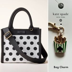 Kate Spade x Target Bundle - Polka Dot Knit Crossbody and French Fry Charm